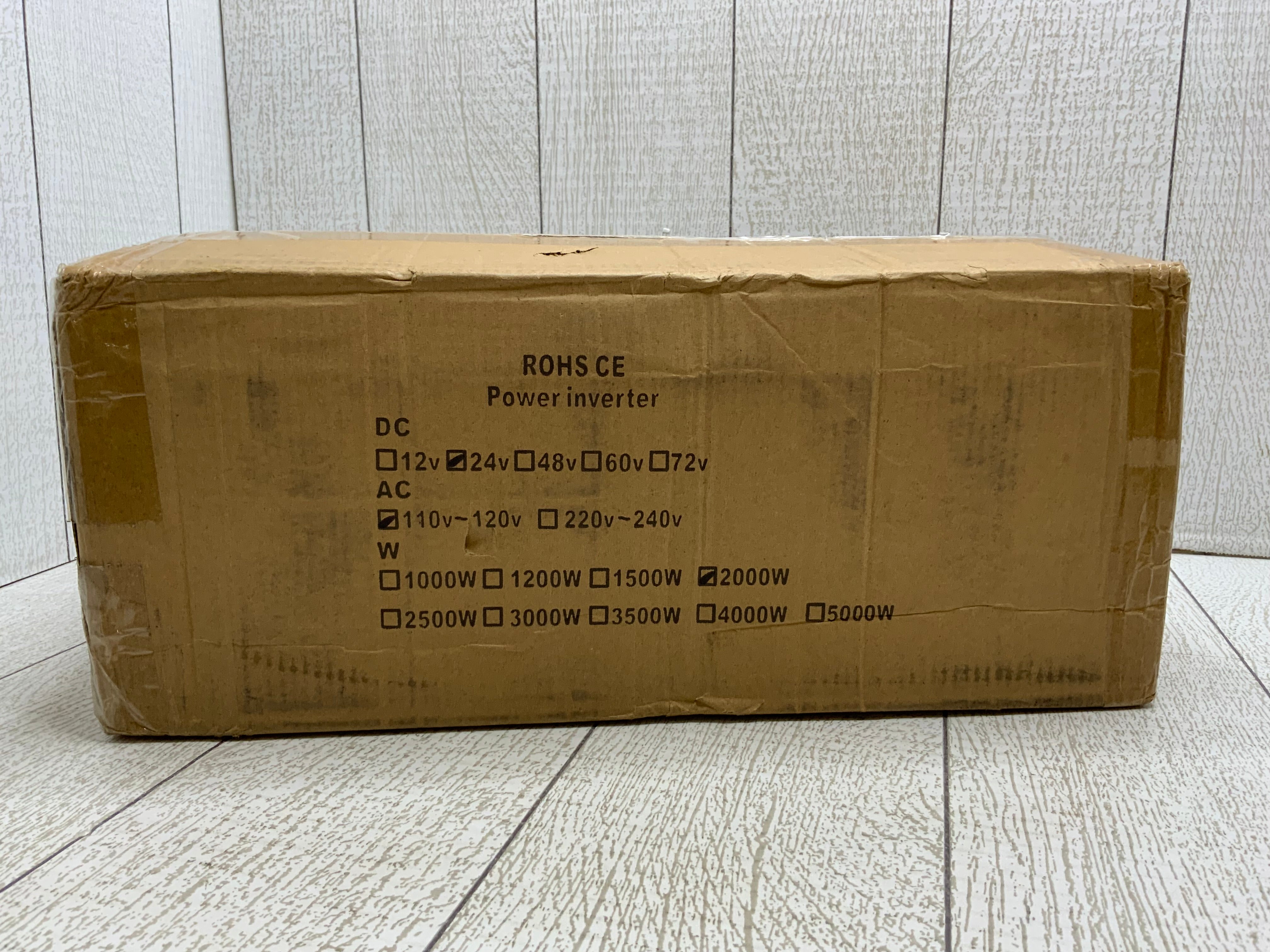 VEVOR Power Inverter, 2000W Sine Wave Inverter, DC 12V to AC 120V Car Converter (8026688979182)